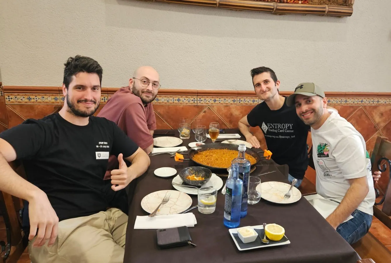 The Entropy Studios team around a table